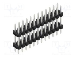 Connector: pin strips; pin header; male; PIN: 24; 2mm; THT; 2x12