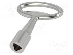 Key; zinc and aluminium alloy; nickel; Kind of insert bolt: T9