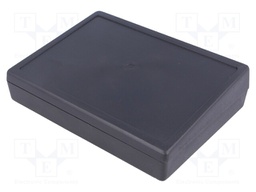 Enclosure: desktop; X: 139.5mm; Y: 190mm; Z: 49mm; polystyrene; black