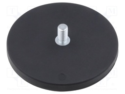 Magnet: permanent; neodymium; H: 8.5mm; 420N; Ø: 88mm; Ext.thread: M8