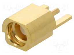 Socket; MMCX; female; card edge; horizontal; SMT; gold-plated