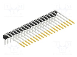 Connector: pin strips; pin header; male; PIN: 19; 2.54mm; THT; 1x19