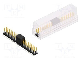 Connector: pin strips; pin header; male; PIN: 40; 2.54mm; SMT; 2x20