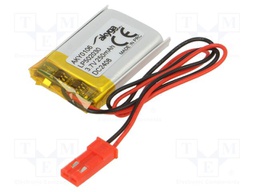 Re-battery: Li-Po; 3.7V; 250mAh; cables,JST SYP-02T-1 socket