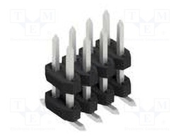 Connector: pin strips; pin header; male; PIN: 8; 2mm; SMT; 2x4; 100V