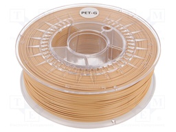 Filament: PET-G; 1.75mm; beige; 220÷250°C; 1kg