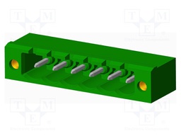 Connector: pluggable terminal block; socket; male; angled 90°