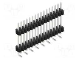 Connector: pin strips; pin header; male; PIN: 16; 1.27mm; SMT; 1x16