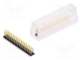 Connector: pin strips; pin header; male; PIN: 34; 2.54mm; SMT; 2x17
