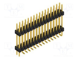 Connector: pin strips; pin header; male; PIN: 32; 2.54mm; SMT; 2x16