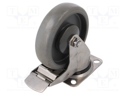 Transport wheel; Ø: 125mm; W: 32mm; H: 156mm; torsional with lock