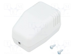 Enclosure: for power supplies; X: 40mm; Y: 66mm; Z: 40mm; ABS; grey