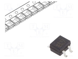 Single-phase bridge rectifier; Urmax: 600V; If: 0.8A; Ifsm: 35A