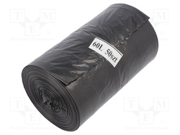 Trash bags; 20pcs; LDPE; Colour: black; 60l