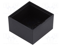 Enclosure: designed for potting; X: 25mm; Y: 25mm; Z: 15mm; ABS