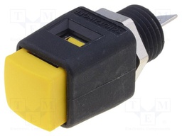 Laboratory clamp; yellow; 60VDC; 16A; Contacts: nickel; -25÷90°C