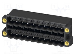 PCB headers, nominal cross section: 2.5 mm?, color: black, n