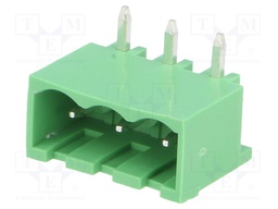 Pluggable terminal block; Contacts ph: 5mm; ways: 3; angled 90°