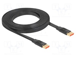 Cable; DisplayPort plug,both sides; DisplayPort 1.4; 3m; black