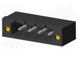 Connector: pluggable terminal block; socket; male; on PCBs