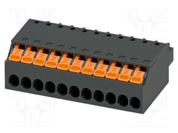 PCB connector, nominal cross section: 1.5 mm2, color: black,