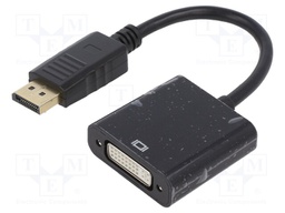 Adapter; DisplayPort 1.1; DisplayPort plug,DVI-I (24+5) socket
