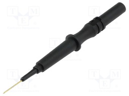 Probe tip; 1A; 600V; black; Socket size: 4mm; Overall len: 93.8mm