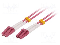 Connector: fiber optic; patchcord; multi mode duplex (MM); male