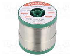 Soldering wire; Sn96,5Ag3Cu0,5; 1mm; 500g; lead free; reel; 2.5%
