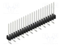 Connector: pin strips; pin header; male; PIN: 22; 1.27mm; SMT; 1x22