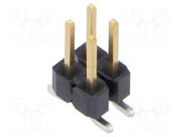 Connector: pin strips; male; PIN: 4; 2.54mm; gold-plated; SMT