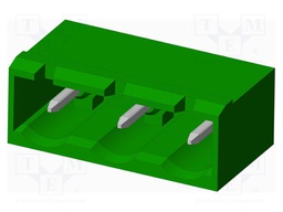 Connector: pluggable terminal block; socket; male; angled 90°