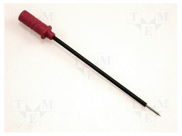 Test probe; 60V; red; Tip diameter: 0.75mm; Socket size: 0.64mm