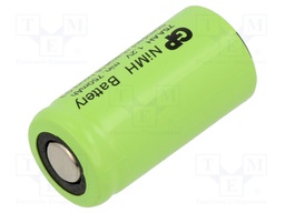 Re-battery: Ni-MH; 2/3AA; 1.2V; 750mAh