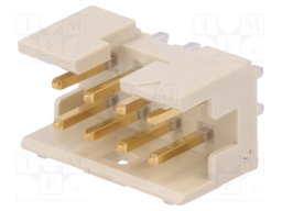 Socket; wire-board; male; Minitek; 2mm; PIN: 8; THT; on PCBs; 2A