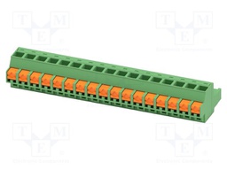 PCB connector, nominal cross section: 2.5 mm2, color: green,