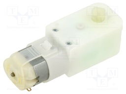 Motor: DC; with plastic gearbox; 6VDC; 700mA; 78rpm; max.536.7mNm