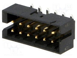 Socket; wire-board; male; Milli-Grid; 2mm; PIN: 12; SMT; gold-plated