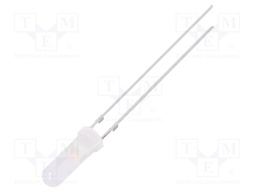 LED; 3mm; pink; 220÷330mcd; 150°; Front: convex; without stopper