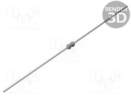 Resistor: metal glaze; THT; 10MΩ; 250mW; ±5%; Ø2.5x6.5mm; 200ppm/°C