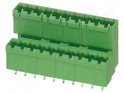 PCB headers, nominal cross section: 2.5 mm?, color: green, n