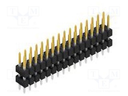 Connector: pin strips; pin header; male; PIN: 32; 2.54mm; THT; 2x16
