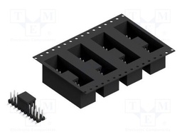 Connector: pin strips; pin header; male; PIN: 20; 2.54mm; SMT; 2x10
