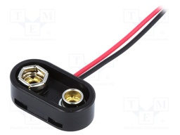 6F22 connector; Leads: cables; Size: 6F22,6LR61; Batt.no: 1; 150mm