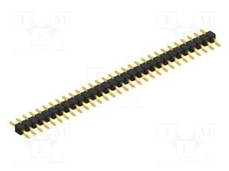 Connector: pin strips; pin header; male; PIN: 30; 2.54mm; SMT; 1x30