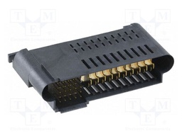 Connector: wire-board; -40÷125°C; angled; THT; male; black; UL94V-0
