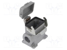 Enclosure: for HDC connectors; C146; size E6; with latch; M32