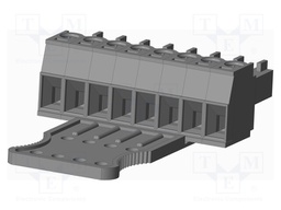 Connector: pluggable terminal block; plug; female; straight; grey