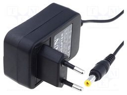 Power supply: switched-mode; 12VDC; 1A; Out: 5,5/2,1; 12W; Plug: EU