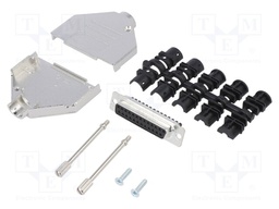 D-Sub; PIN: 25; female; shielded; straight; screw terminal; UNC4-40